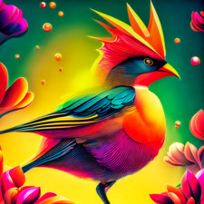 Printable, Digital Download, *.PNG File - Paper Birds Fine Art Collection: #23
