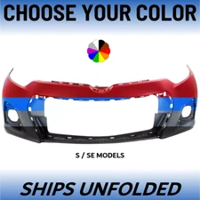 NEW Choose Your Color Painted Front Bumper For 2014-2016 Toyota Corolla S SE