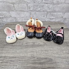 Lot of 3 Infant Girl Shoes Size 6-9 Months