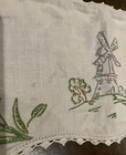 Vintage Hand Embroidered Small Table Scarf — photo 4