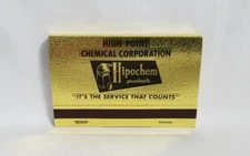 Vintage Matchbook High Point Chemical Hipochem North Carolina Advertising Full