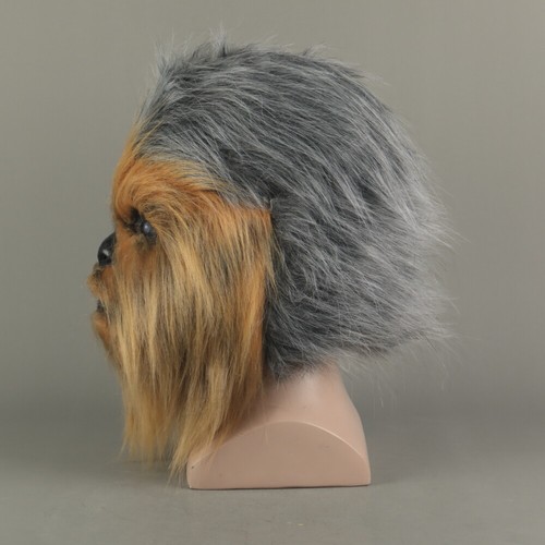 Star Wars Chewbacca Full Head Mask Chewie Halloween Masquerade Mask Cosplay Prop - Picture 5 of 12