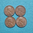 1945 1946 P D 1947 Lincoln Wheat Cent Lot Circulated - 4 Coins Nice Condition