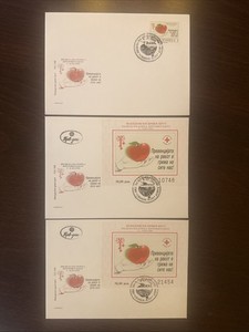 MACEDONIA FDC COVER 1996 YEAR ONCOLOGY CANCER RED CROSS HEALTH MEDICINE STAMPS