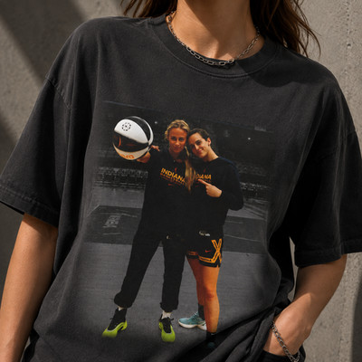 Sophie Cunningham x Caitlin Clark Shirt Women Basketball Fan Vintage Graphic Tee