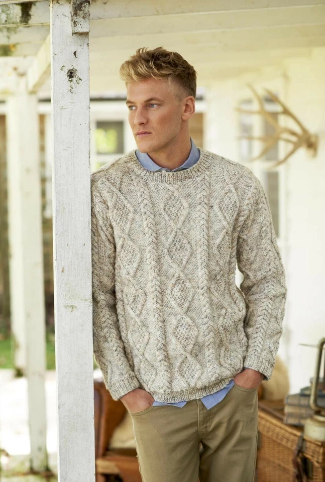 King Cole Aran Knitting Patterns Book 1 - 30+ Items - Jackets Coats Hats Scarves - Image 2 of 4