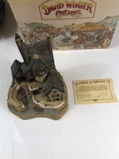 David Winter Cottages 1987 "The Cornish Harbour" Hand Made & Hand Painted