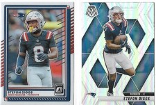 2025 Panini Mosaic Stefon Diggs #239 Mosaic Silver Prizm and Donruss Optic-Pats