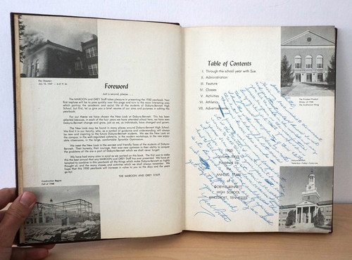 Annuaire 1950 marron et gris Dobyns Bennett High School Kingsport TN - Photo 4/5
