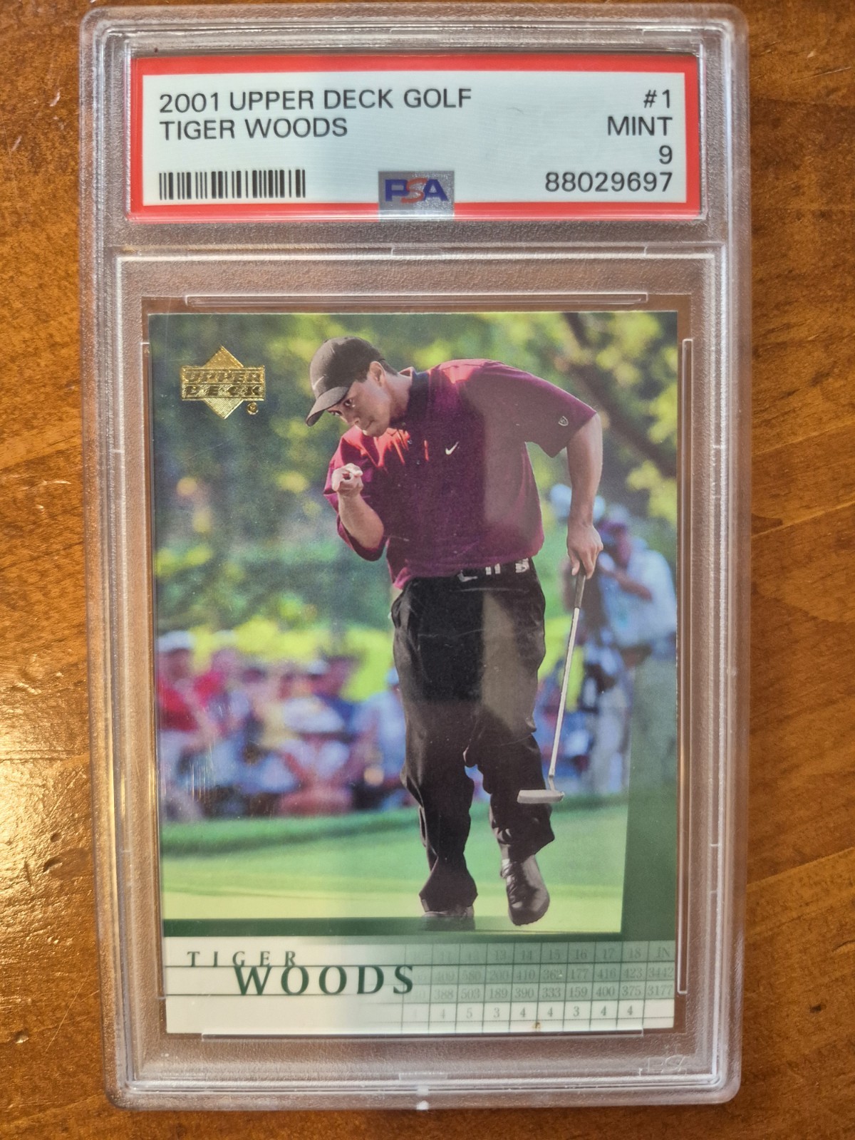 2001 Tiger Woods Upper Deck Rookie PSA 9 MINT