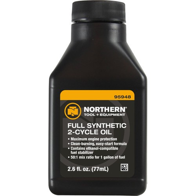 #ad #ad Northern Tool Equipment Full Synthetic 2 Cycle Oil 2.6 Oz. Bottle $9.95