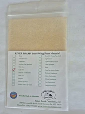 RIVER ROAD  WING SHEET  Material Lt Tan, Fly tying