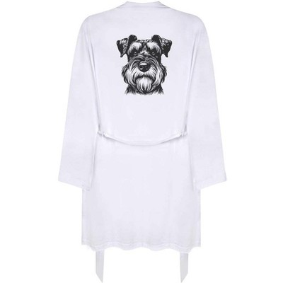 Kleiner Morgenmantel / Gown ''Riesenschnauzer Portrait'' für Erwachsene (RO00128411)