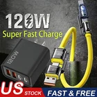 120W Fast Charging USB Type C Wall Charger For Samsung Galaxy Z Fold7 4/Flip6 5