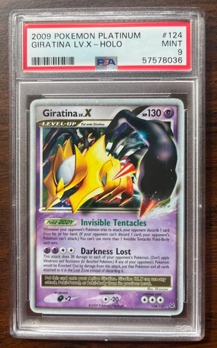 PSA 9 Giratina Lv.X #124 Platinum Holo Rare Pokemon 2009 MINT