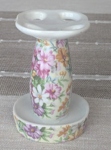 VTG Ceramic Toothbrush Holder "Vintage Eden" by Counterpoint SF made in Japan