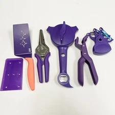 Kuhn Rikon Shear Jar Opener, Knife, Gripper & Peeler PURPLE