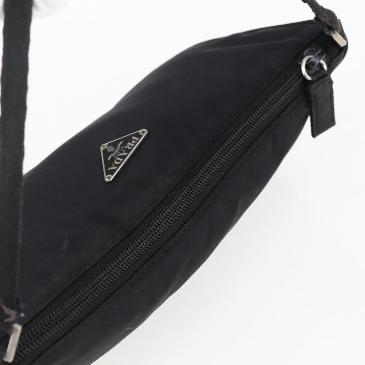 PRADA Hand Bag Nylon Black Silver Auth ep12953 thumbnail 6