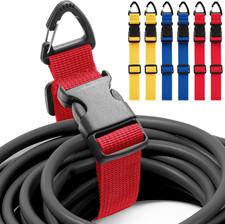 6 Pack 17 Inch Adjustable Extension Cord Holder Organizer with Triangle Clips...