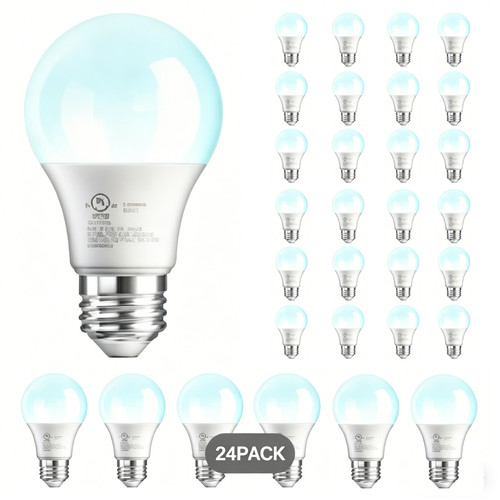 A19 LED Bulbs, 5000K Daylight, Non-Dimmable, 60W Equivalen