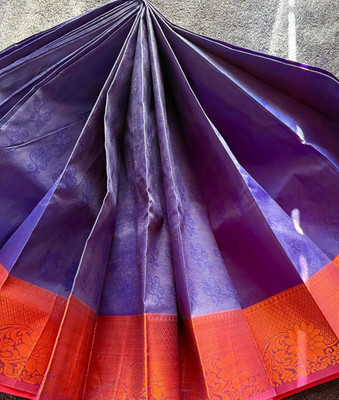 Wedding Party  wear Selam Silk Blue Sari Saree with beautiful Copper Jari work