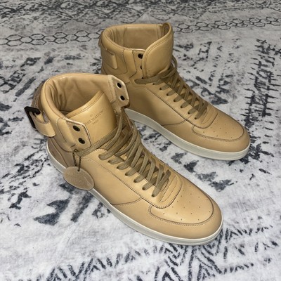 Louis Vuitton Rivoli high-top sneakers in beige Calfskin leather Size 11 (12us)