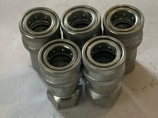 Lot Of 5 Quick Connect Swivel 3/8 in NPT Male Fitting Stainless Steel 4500 PSI