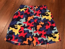 Wonder Nation Boys Swim Lined Board Shorts Multicolor Camo Size M 8