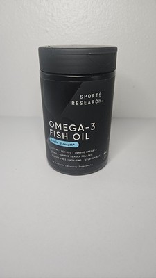 Triple Strength Omega 3 Fish Oil Burpless Supplement EPA DHA Fatty Acids 90 ct