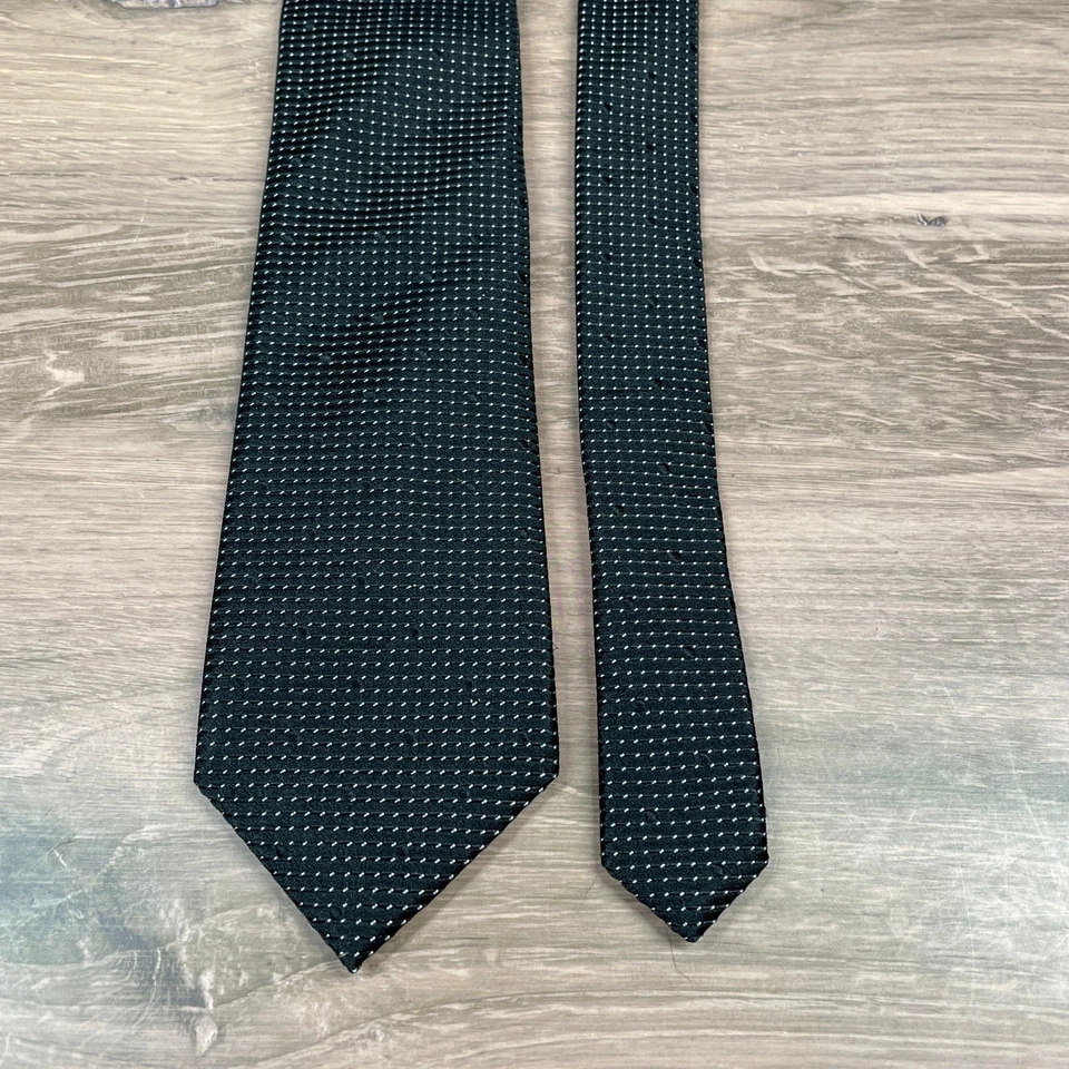 Corbata Sean John Negra Seda Patrón Micro Puntos Formal Hombre Accesorio Foto 4 de 4