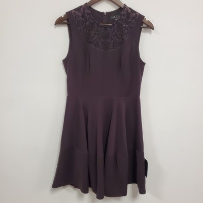 Needle & Thread Womens Floral Embroidered Dress Size 8 Purple Event Occasion NWT