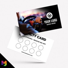 Personalised Loyalty Reward Cards Printing ? Car Vehicle Valet Showroom Taxi 1