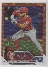 2023 Topps Series 2 Orange Foil 57/299 Andrew Velazquez #605 00eb