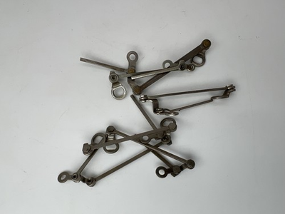 #ad Model Train Rod Assembly O Gauge Steam Locomotive Parts Lot Fair $11.69