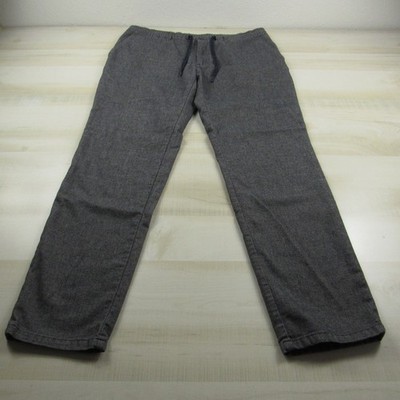 Alberto Chino Pants Mens 36x32 Gray House Tapered Fit Oeko Tex Drawstring