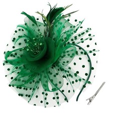 Fascinators Hats for Women, Tea Party Hat Derby Hats Headband Green