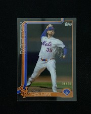 2025 Topps Update Series Clay Holmes #US245 Clear Border 04/10 Mets QI95