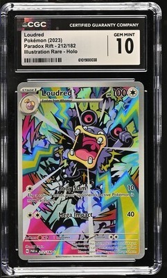 Loudred 212/182 IR - Pokémon Paradox Rift CGC 10 Gem Mint | eBay