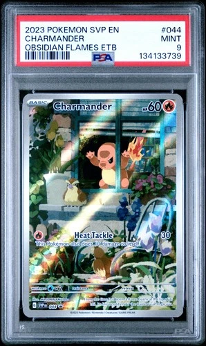 2023 POKEMON SVP EN-SV BLACK STAR PROMO #044 CHARMANDER PSA 9
