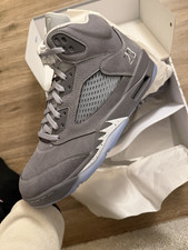 Jordan Air Jordan 5 Retro Wolf Grey High Top ...
