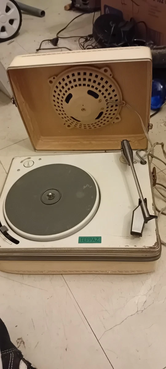 Tourne disque TEPPAZ OSCAR rouge, blanc et noir réf. OAS4850