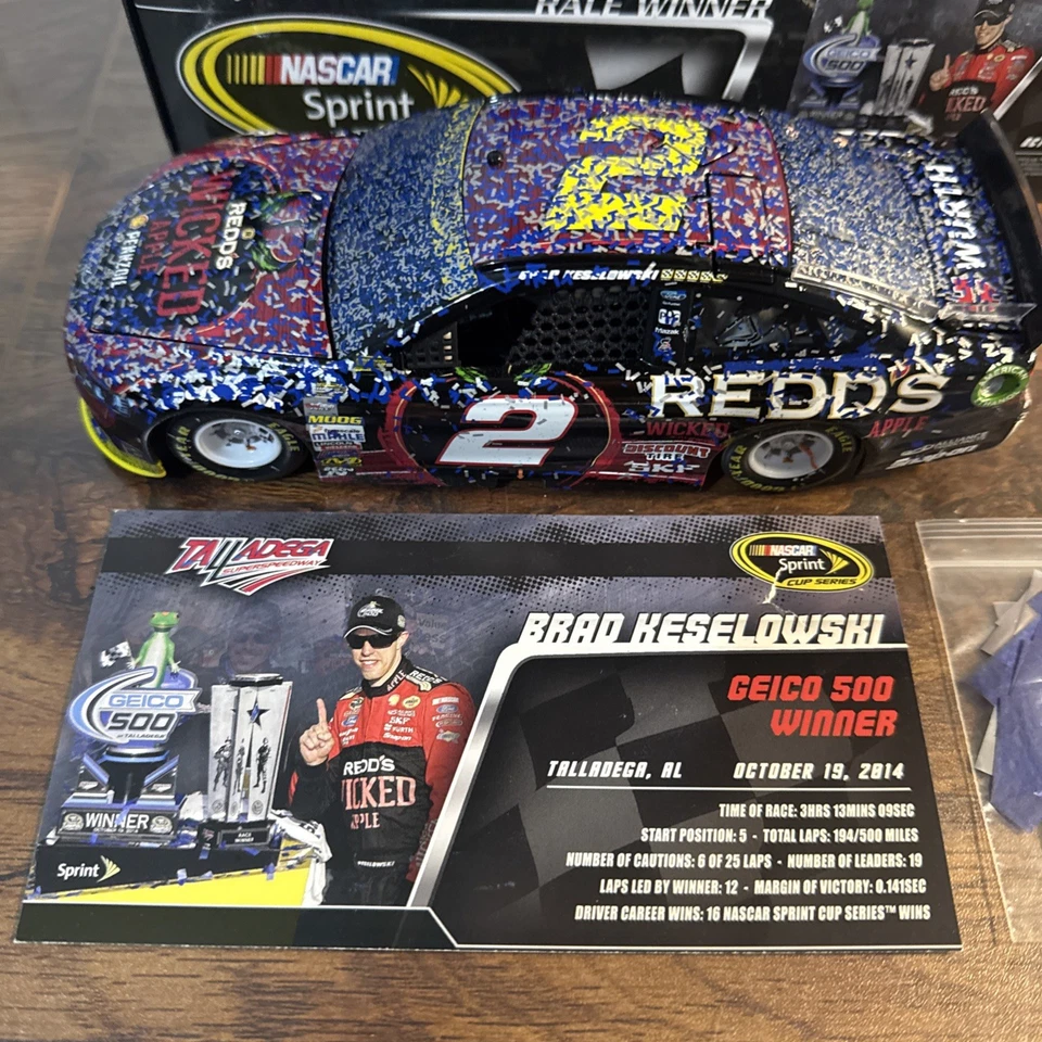 Brad Keselowsli 2014 Talladega Win Raced Version Redd's Wicked Apple Ale 1/24 - Image 2 of 4