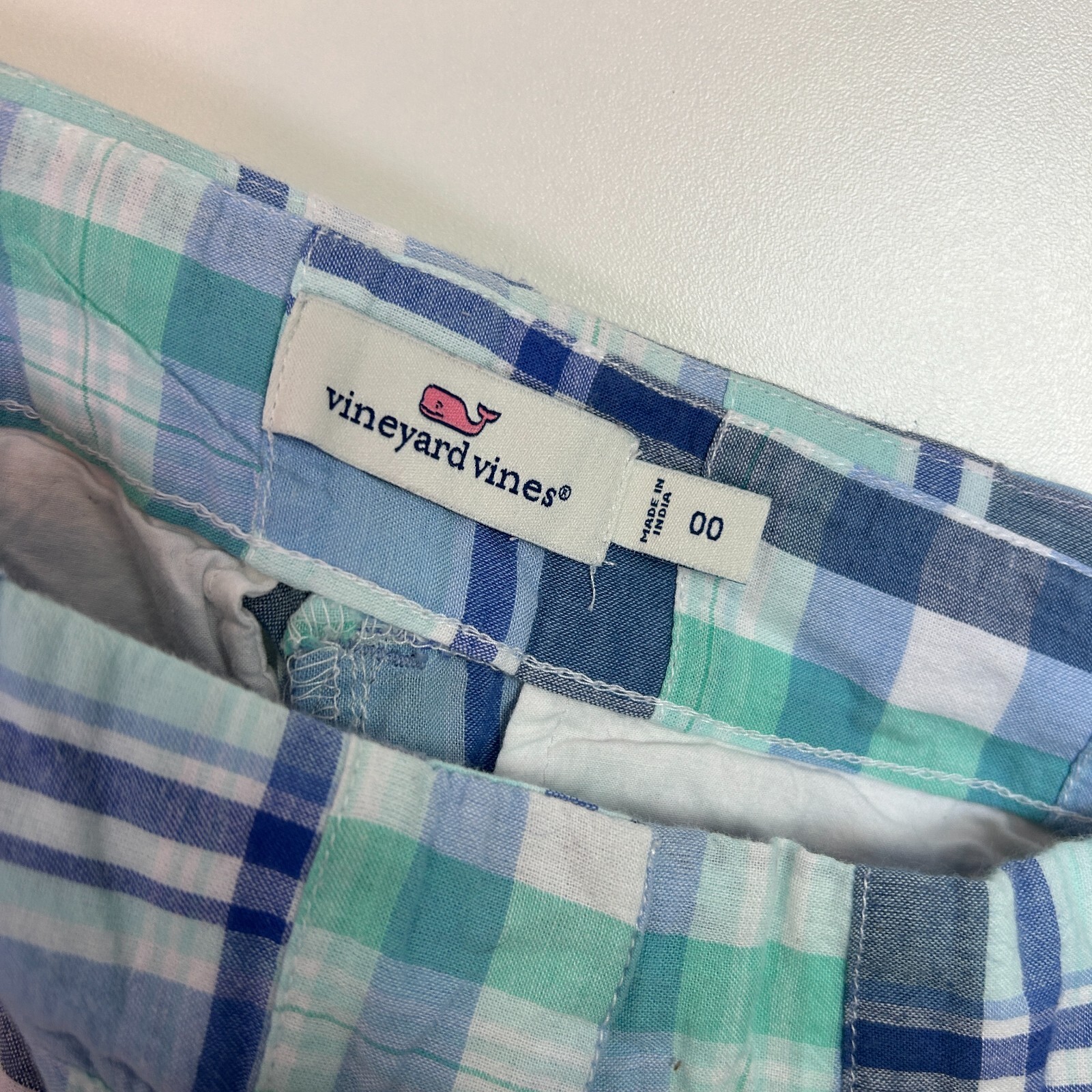 vineyard vines patchwork preppy casual shorts blu… - image 3