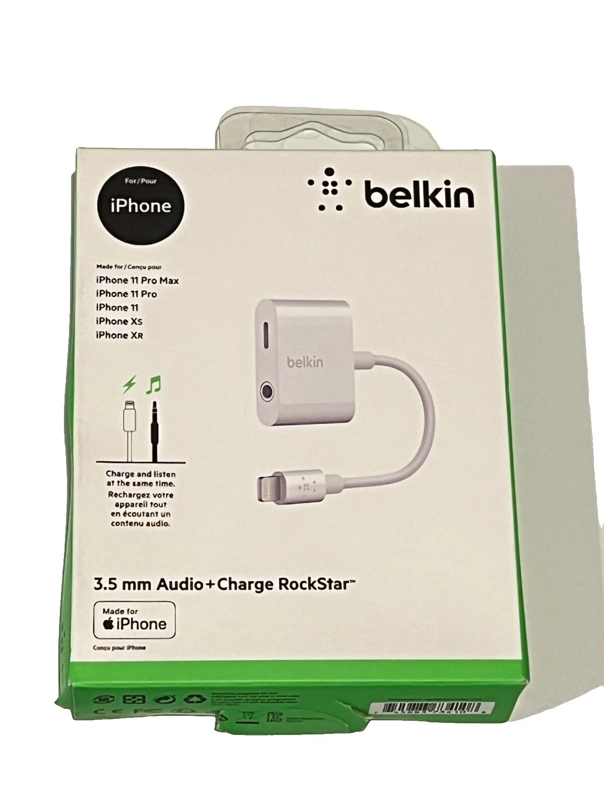 Belkin White Cell Phone Cables & Adapters for Apple iPhone 7