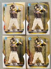 Samuel Zavala 4 Lot 2023 Bowman Chrome Prospects Baseball #BCP-75 Base Padres