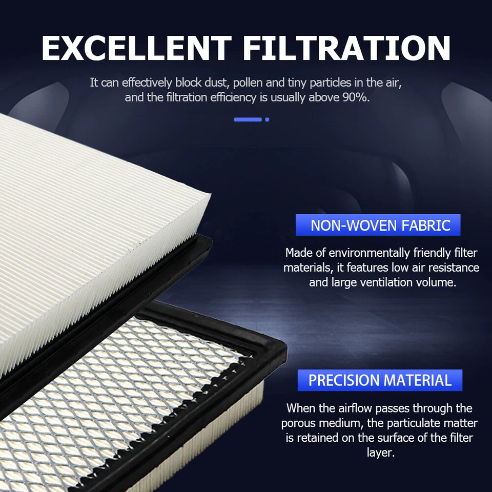 New Engine Air Filter for Ford E-150 E-250 E-350 Econoline Club Wagon - Image 4 of 4