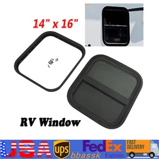 RV Window 14" Wide x 16" Tall Vertical Sliding Replacement For Marine Camper NEW