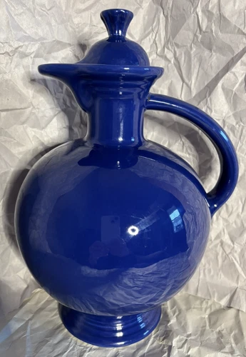 Vintage Fiesta *Cobalt* Carafe with Cork Stopper *Near Perfect*