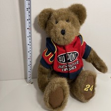 Dupont Nascar Brown Bear Plush No Hat #24 Dupont Automotive Finishes Red Jacket