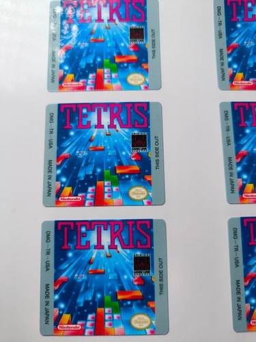 Tetris - Ersatz Game Boy Cartridge Label, Sticker